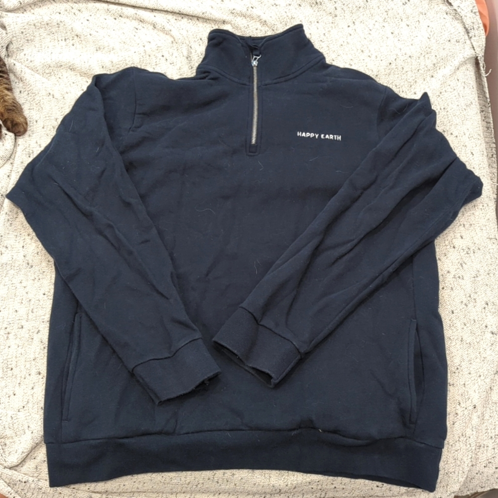 Happy Earth Unisex Quarter Zip Pullover